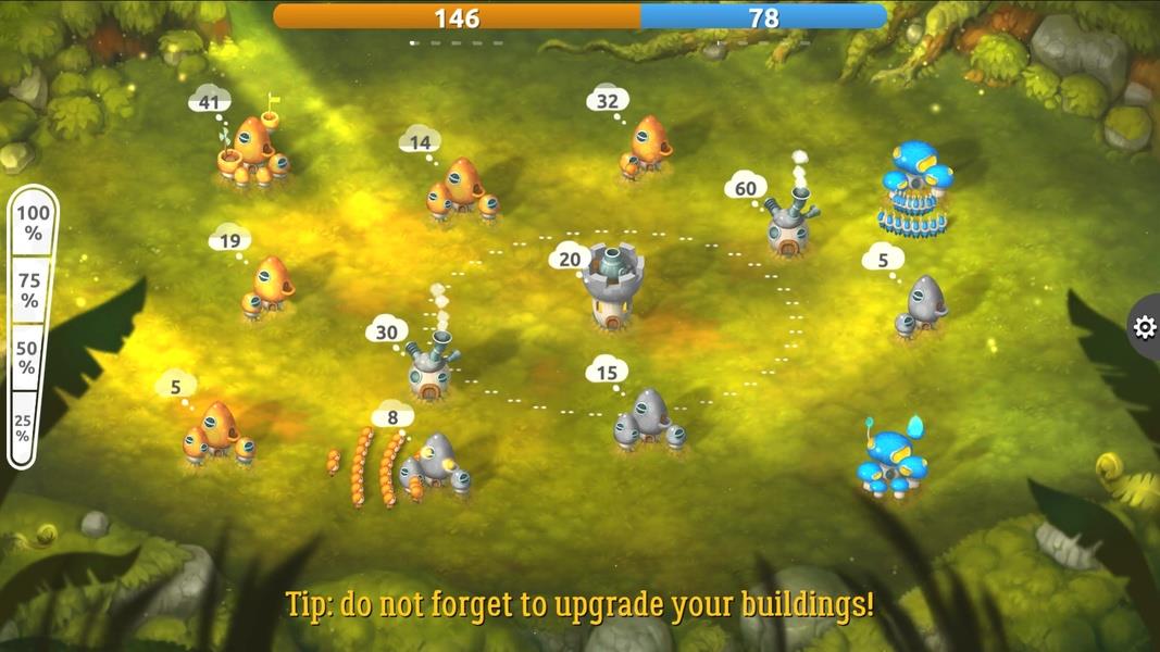 Mushroom Wars 2: RTS Strategy ဖန်သားပြင်ဓာတ်ပုံ 1