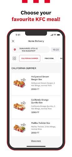 KFC Magyarország Screenshot 2