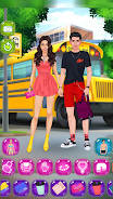 School Couple dress up Screenshot 0