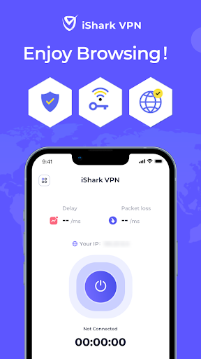 iSharkVPN - Secure & Super Vpn Captura de tela 3