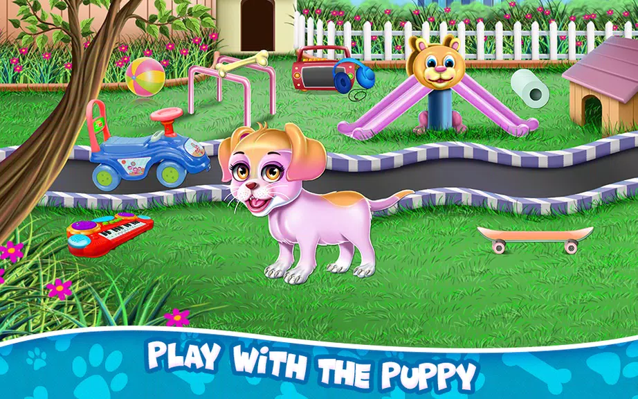 Fluffy Puppy Play and Care Captura de pantalla 2