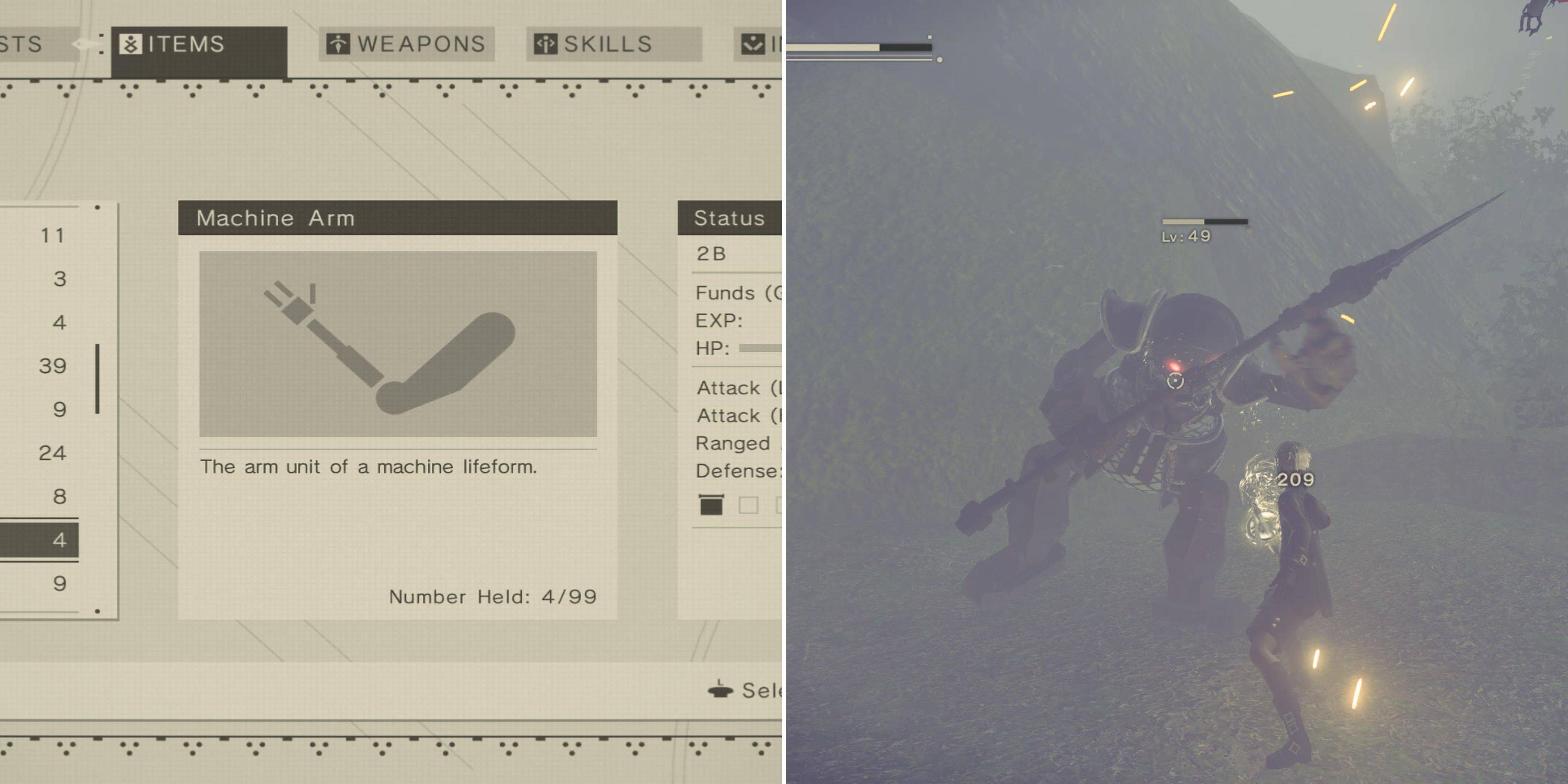 NIER：自動機 - 在哪裏耕種機器武器
