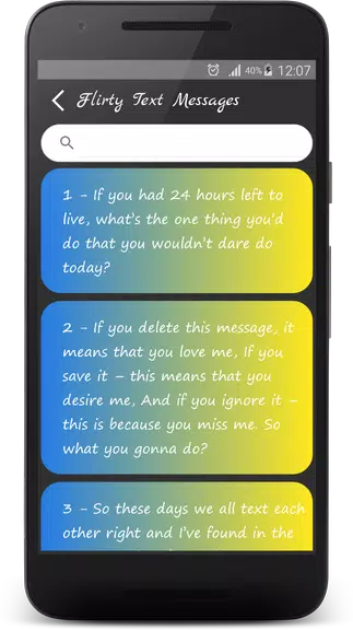 Flirty Messages - Flirty Texts Captura de pantalla 1