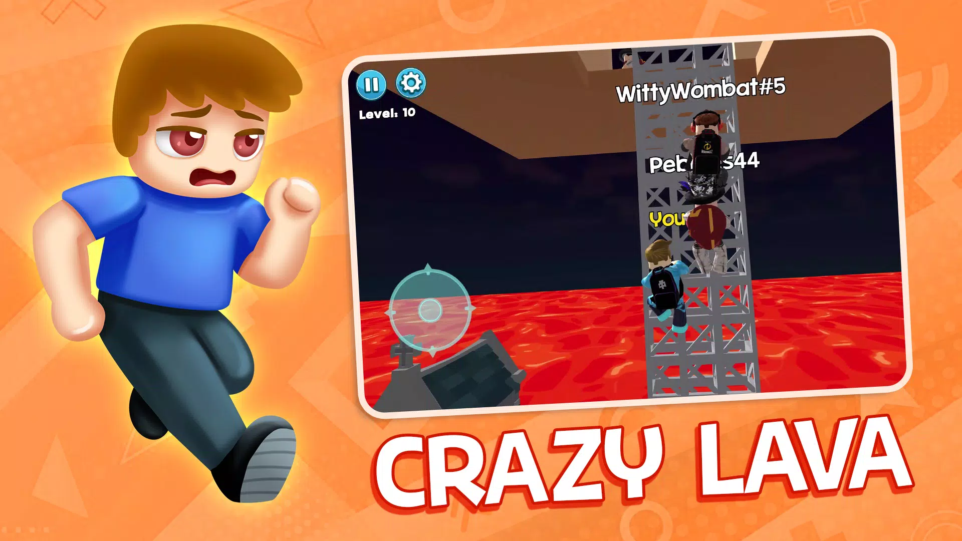 Obby Block World: Lava Fall 스크린샷 2