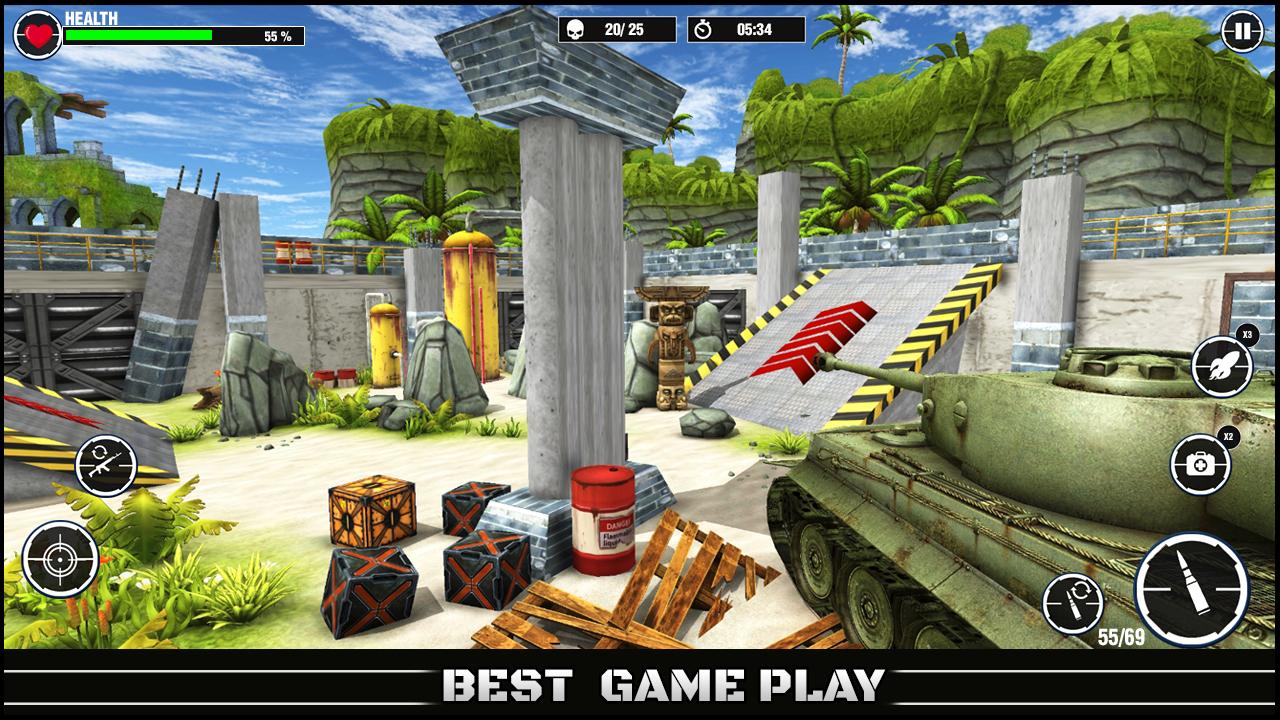 World War Army: Tank War Games Screenshot 1