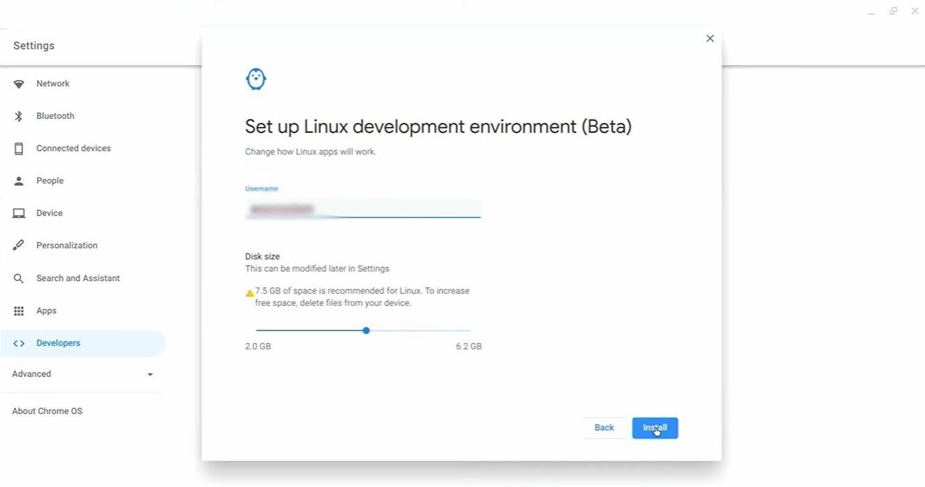 Chromebook 開發者模式設定